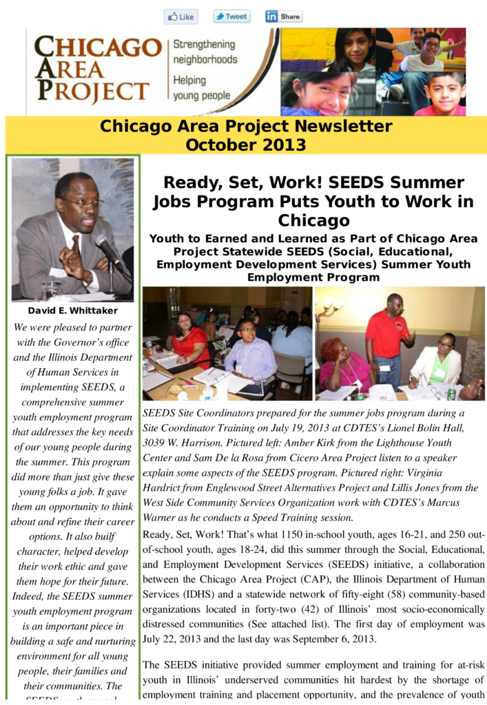 Page 1 CAP SEEDS newsletter